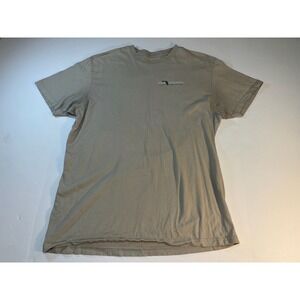 FloGrown Mens‎ Marlin Florida Flag Graphic T-Shirt Tan Large Short Sleeve Cotton